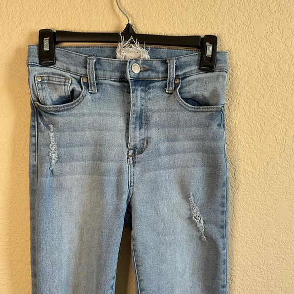 Altrar'd State Womens Light Wash High‎ Waist Distressed Straight Leg Denim Jeans - Picture 4 of 7